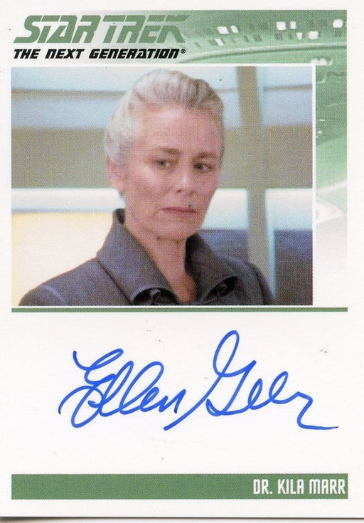 Star Trek TNG Complete Series 2 Autograph Card Ellen Geer Dr. Kila Marr   - TvMovieCards.com