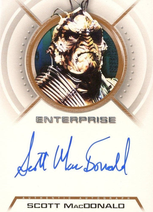 Star Trek Enterprise Season 3 Autograph Card MacDonald Reptillian Commander A26   - TvMovieCards.com