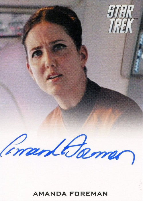 STAR TREK Movie Into Darkness 2014 Autograph Card Amanda Foreman Hannity   - TvMovieCards.com