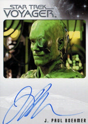 Star Trek Voyager Heroes Villains Autograph Card J. Paul Boehmer as One   - TvMovieCards.com