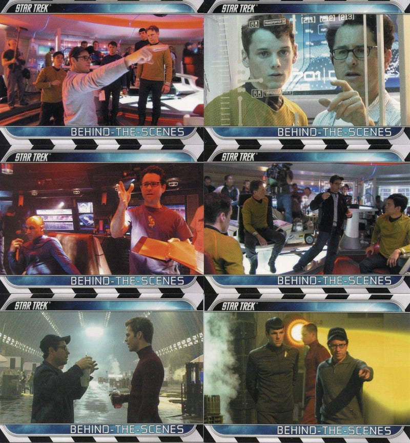 Star Trek The Movie 2009 Behind the Scenes Chase Card Set 6 Cards B1 thru B6   - TvMovieCards.com