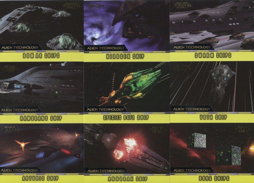 Star Trek Voyager Profiles Alien Technology Chase Card Set AT1 thru AT9 1998   - TvMovieCards.com