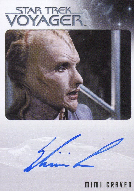 Star Trek Voyager Heroes Villains Autograph Card Mimi Craven as Jisa   - TvMovieCards.com