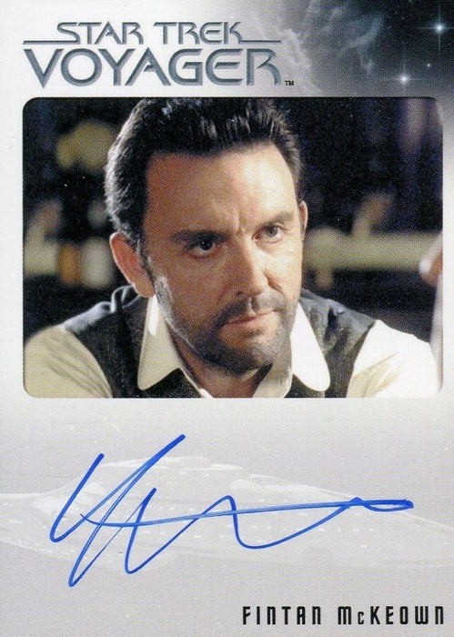 Star Trek Voyager Heroes Villains Autograph Card Fintan McKeown Michael Sullivan   - TvMovieCards.com