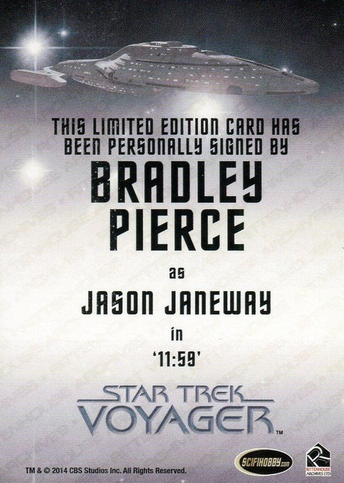 Star Trek Voyager Heroes Villains Autograph Bradley Pierce as Jason Janeway   - TvMovieCards.com
