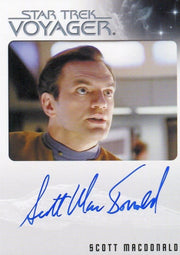 Star Trek Voyager Heroes Villains Autograph Card Scott MacDonald as Lt Rollins   - TvMovieCards.com