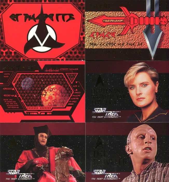 Star Trek Next Generation Episodes Season 1 Embossed Card Set 6 Cards SP1-SP6   - TvMovieCards.com