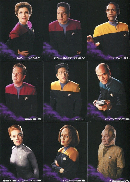 Star Trek Voyager Heroes & Villains 9 Card Black Gallery Chase Card Set BB1-9   - TvMovieCards.com