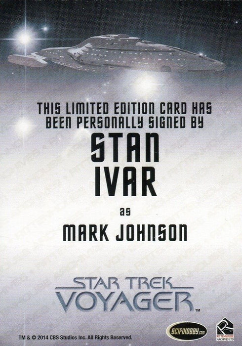 Star Trek Voyager Heroes Villains Autograph Card Stan Ivar as Mark Johnson   - TvMovieCards.com