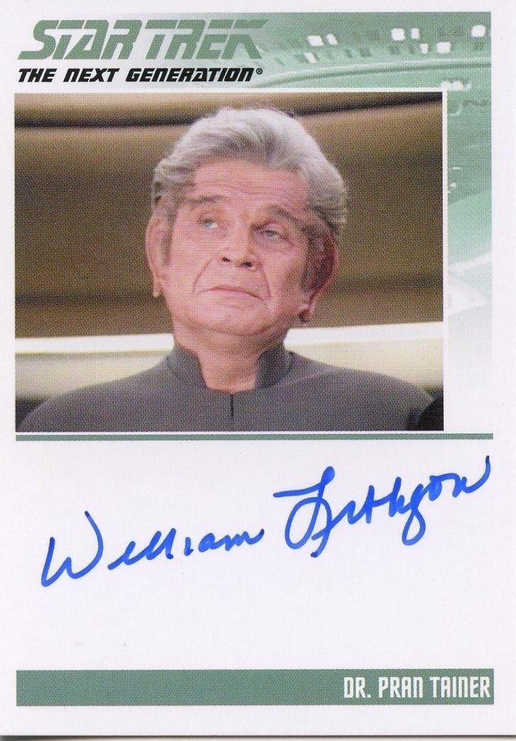 Star Trek TNG Complete Series 2 Autograph Card William Lithgow PranTainer   - TvMovieCards.com