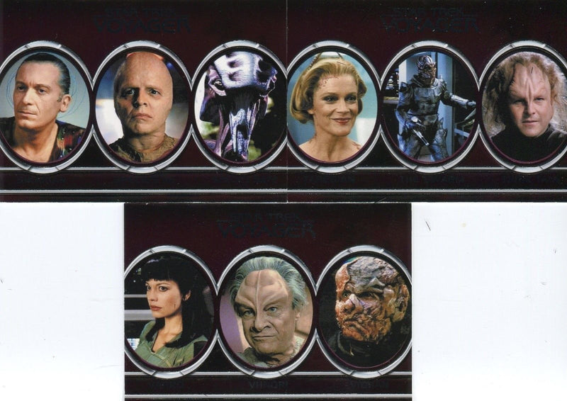 Star Trek Voyager Heroes & Villains 11 Card Aliens Chase Card Set A1 thru A11   - TvMovieCards.com