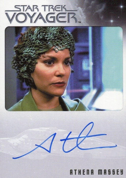 Star Trek Voyager Heroes Villains Autograph Card Athena Massey as Jessen   - TvMovieCards.com