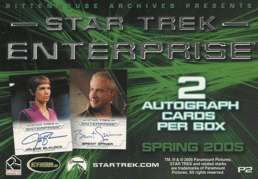 Star Trek Enterprise Season 4 Four Promo Card P2 Single Trading Card   - TvMovieCards.com