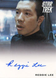 STAR TREK Movie Into Darkness 2014 Autograph Card Reggie Lee Test Administrator   - TvMovieCards.com