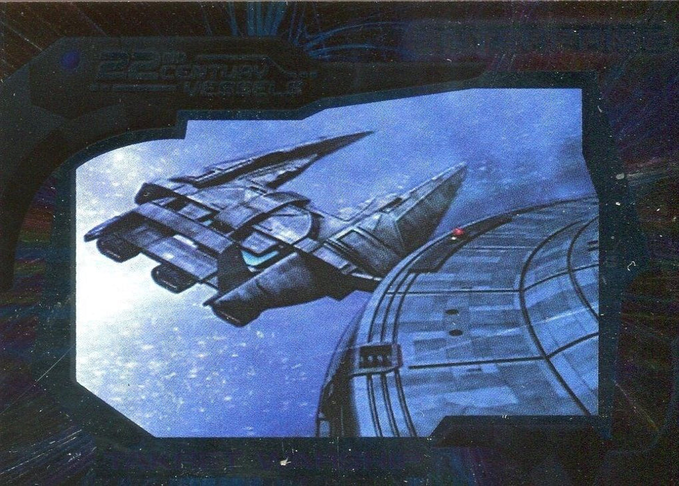 Star Trek Enterprise Season 2 Two 22nd Century Vessels Chase Card V12   - TvMovieCards.com