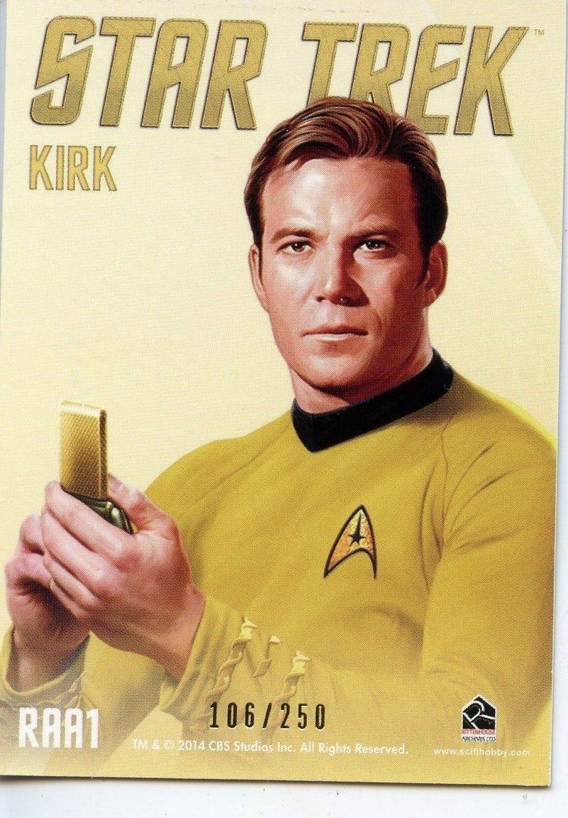 Star Trek TOS Portfolio Prints Chase Card Bridge Crew Portraits Gold RAA1 Kirk   - TvMovieCards.com