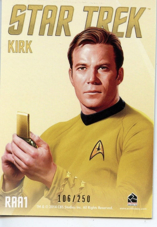 Star Trek TOS Portfolio Prints Chase Card Bridge Crew Portraits Gold RAA1 Kirk   - TvMovieCards.com