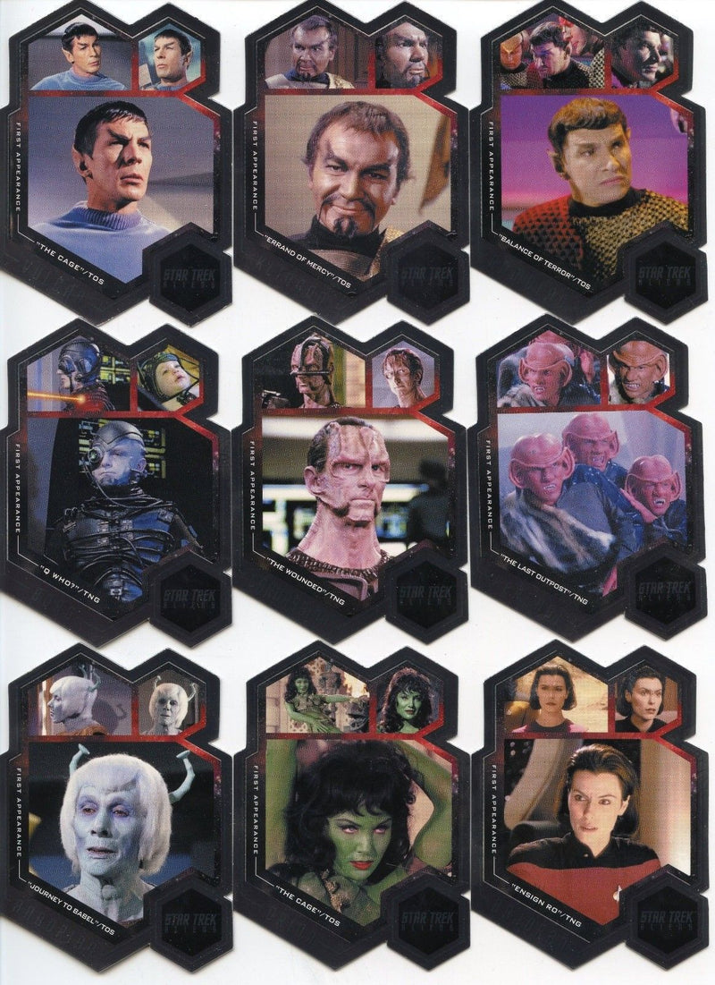 Star Trek ALIENS First Appearances Chase Card SET 9 Cards FA1 - FA9 Rittenhouse - TvMovieCards.com