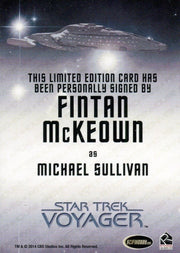 Star Trek Voyager Heroes Villains Autograph Card Fintan McKeown Michael Sullivan   - TvMovieCards.com