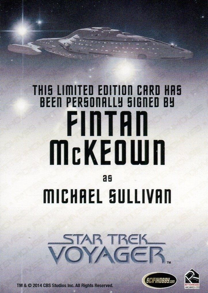 Star Trek Voyager Heroes Villains Autograph Card Fintan McKeown Michael Sullivan   - TvMovieCards.com