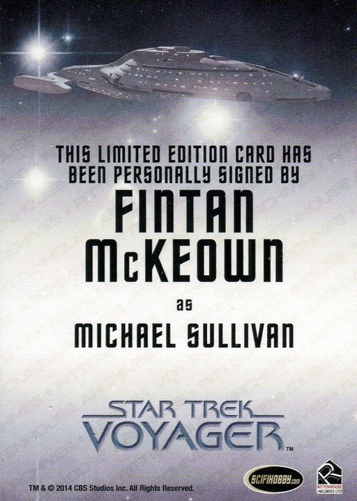 Star Trek Voyager Heroes Villains Autograph Card Fintan McKeown Michael Sullivan   - TvMovieCards.com
