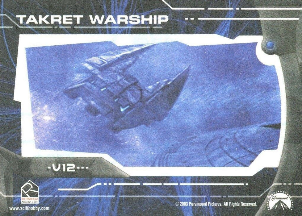 Star Trek Enterprise Season 2 Two 22nd Century Vessels Chase Card V12   - TvMovieCards.com
