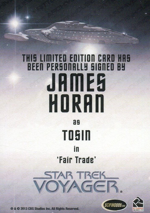 Star Trek Voyager Heroes Villains Autograph Card James Horan as Tosin   - TvMovieCards.com