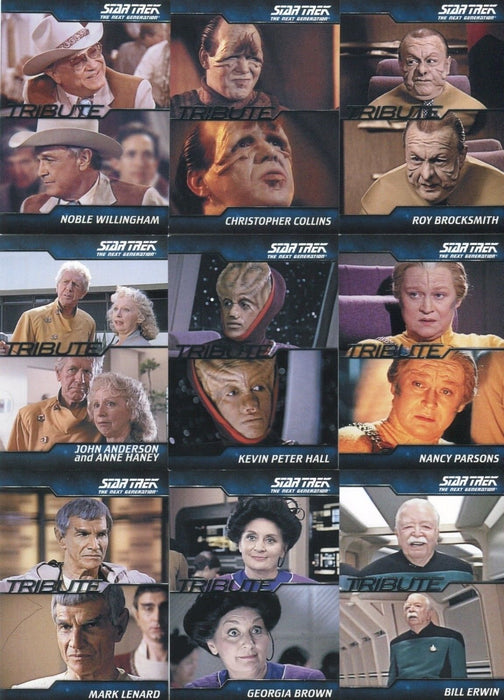 Star Trek TNG Complete Series 1 Tribute Chase Card Set T1 thru T18 Cards   - TvMovieCards.com