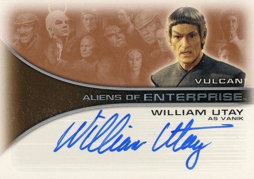 Star Trek Enterprise Season One 1 Autograph Card William Utay Vanik AA10   - TvMovieCards.com