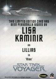 Star Trek Voyager Heroes Villains Autograph Card Lisa Kaminir as Lillias   - TvMovieCards.com