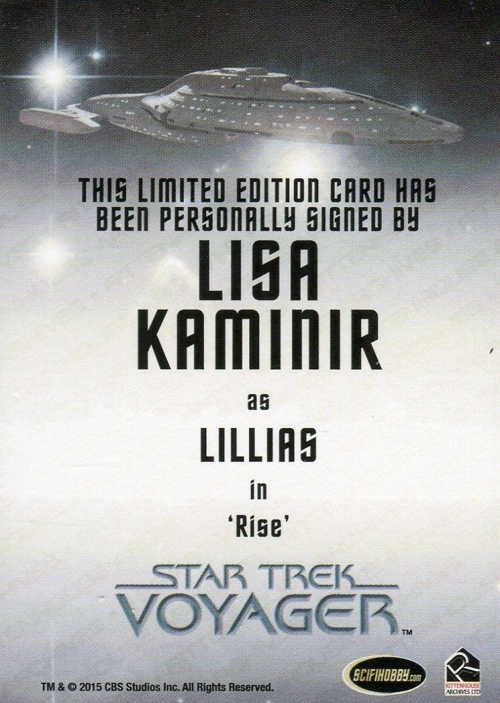 Star Trek Voyager Heroes Villains Autograph Card Lisa Kaminir as Lillias   - TvMovieCards.com
