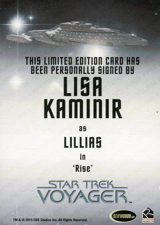 Star Trek Voyager Heroes Villains Autograph Card Lisa Kaminir as Lillias   - TvMovieCards.com
