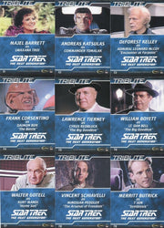 Star Trek TNG Complete Series 1 Tribute Chase Card Set T1 thru T18 Cards   - TvMovieCards.com