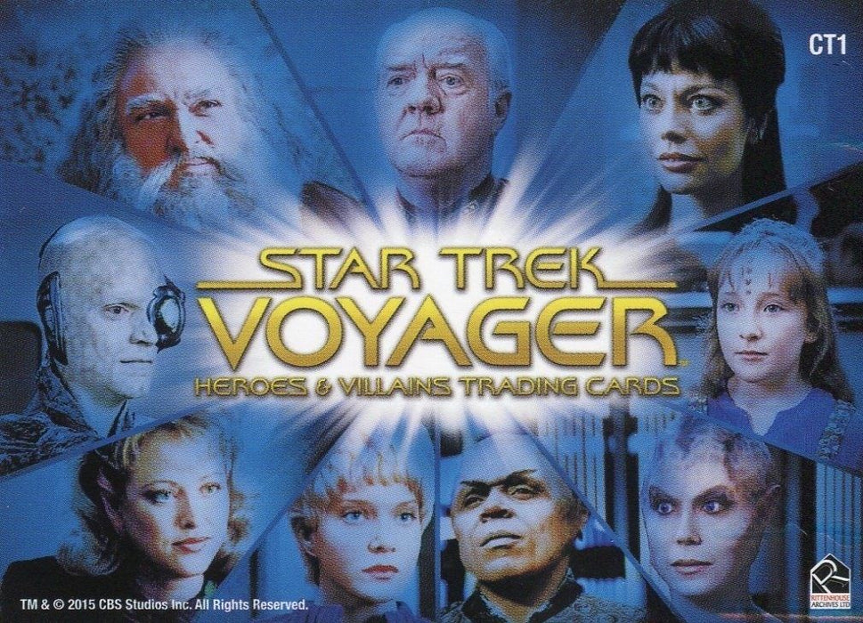 Star Trek Voyager Heroes & Villains Case Topper Chase Card CT1 Heroes   - TvMovieCards.com