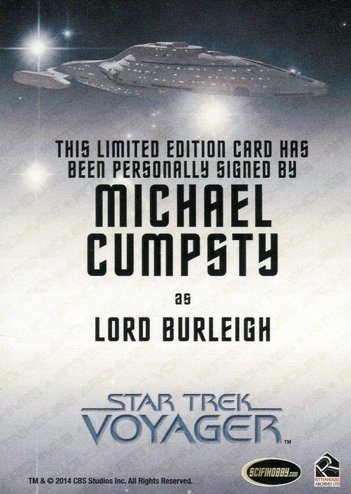 Star Trek Voyager Heroes Villains Autograph Card Michael Cumpsty / Lord Burleigh   - TvMovieCards.com