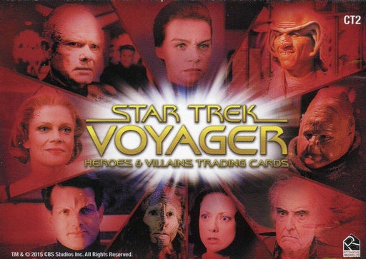 Star Trek Voyager Heroes & Villains Case Topper Chase Card CT2 Villains   - TvMovieCards.com