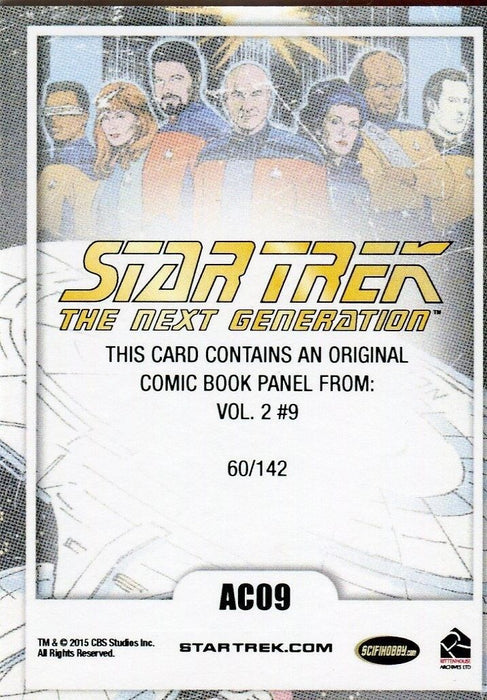 STAR TREK THE NEXT GENERATION TNG PORTFOLIO PRINTS AC09 Archive Cuts Cut Card   - TvMovieCards.com