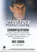 STAR TREK Movie Into Darkness 2014 Autograph Card Ben Cross Sarek   - TvMovieCards.com