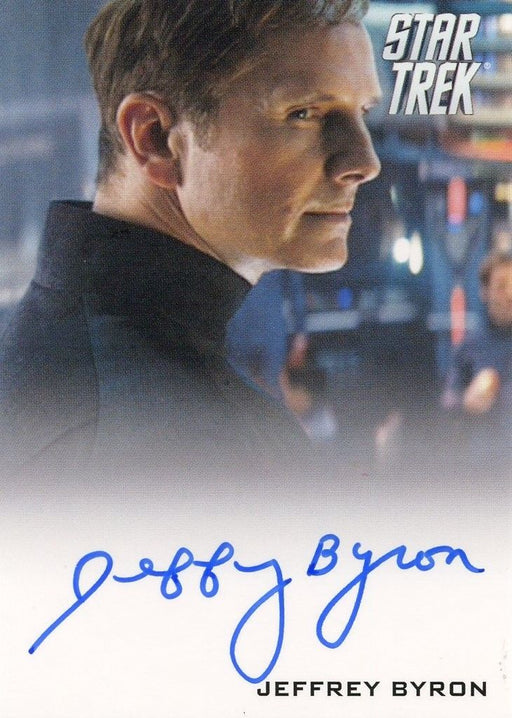 STAR TREK Movie Into Darkness 2014 Autograph Card Jeffrey Byron Test Admin   - TvMovieCards.com