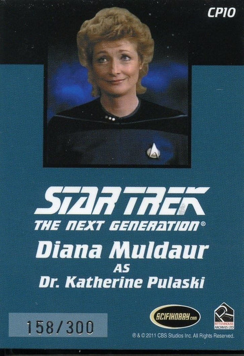 Star Trek TNG Complete Series 2 Communicator Pin Card CP10 Dr. Pulaski   - TvMovieCards.com