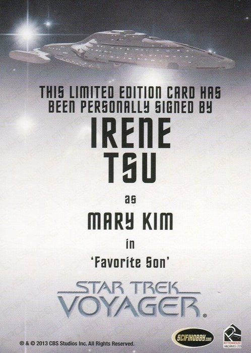 Star Trek Voyager Heroes Villains Autograph Card Irene Tsu as Mary Kim   - TvMovieCards.com