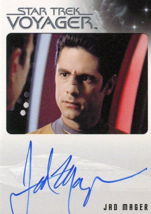 Star Trek Voyager Heroes Villains Autograph Card Jad Mager as Ensign Tabor   - TvMovieCards.com