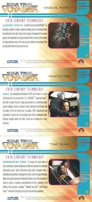 Star Trek Voyager Season 2 Two 24th Century Technology Chase Card Set 1997   - TvMovieCards.com