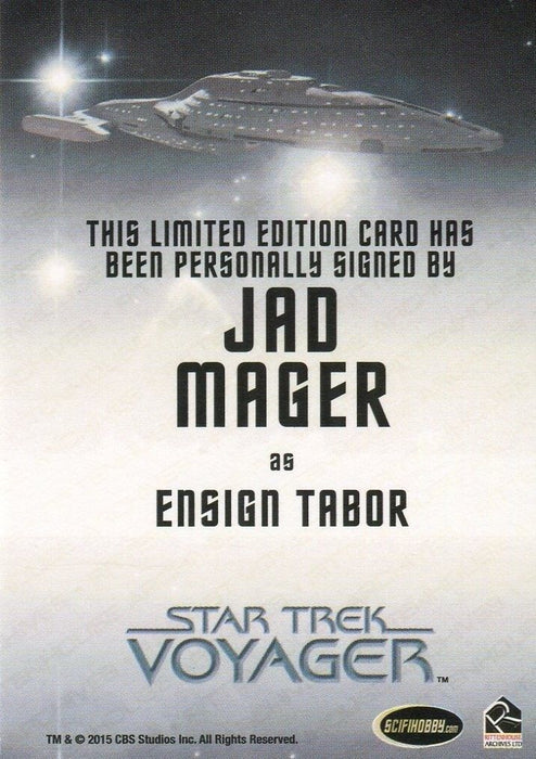 Star Trek Voyager Heroes Villains Autograph Card Jad Mager as Ensign Tabor   - TvMovieCards.com