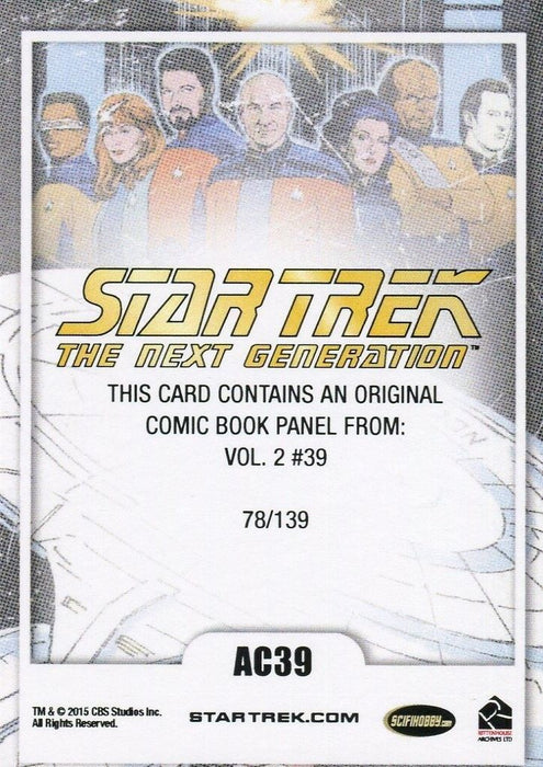 Star Trek TNG Portfolio Prints Comic Archive Cuts Cut Card AC39 #78/139   - TvMovieCards.com