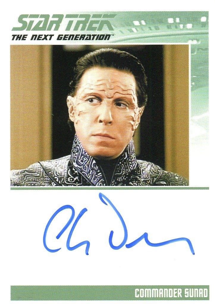 Star Trek TNG Portfolio Prints Autograph Card Charles Dennis Commander Sunad   - TvMovieCards.com