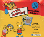 Simpsons Stickers Card Box CASE (10) Factory Sealed Boxes Artbox 2002 - TvMovieCards.com