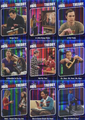 Big Bang Theory Season 5 Quotables Chase Card Set 9 Cards QTB1 -QTB9   - TvMovieCards.com