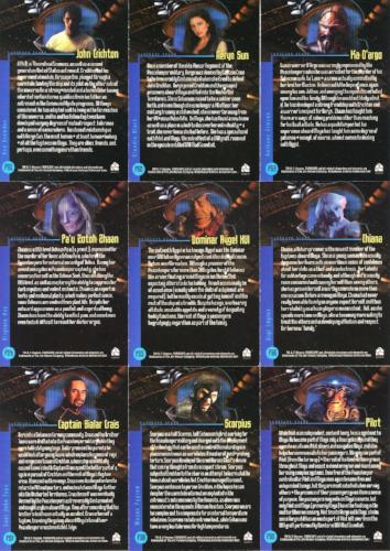 Farscape Season 1 Farscape Stars Chase Card Set 9 Cards   - TvMovieCards.com