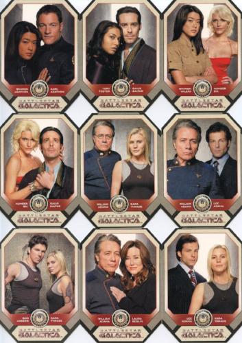 Battlestar Galactica Season Four Gallery Chase Card Set 9 Cards G1 - G9 - TvMovieCards.com